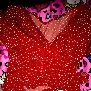 Red Polka Dot Blouse